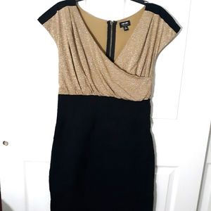 Surplice body con dress